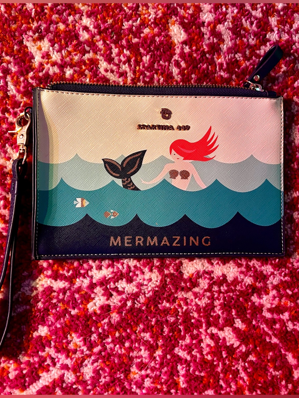 Spartina Mermazing Mermaid Wristlet Clutch - Multicolor